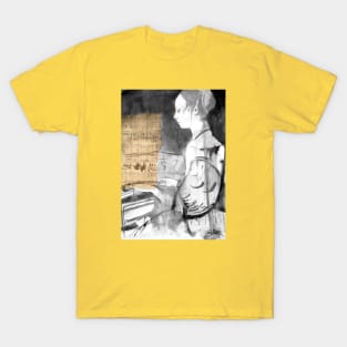 Lady playing harpsicord T-Shirt